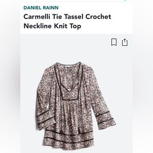 EUC Daniel Rainn Knit top size medium